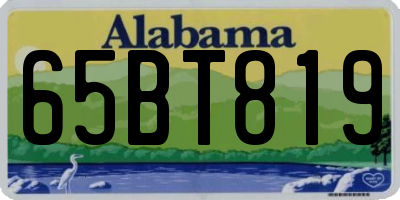 AL license plate 65BT819