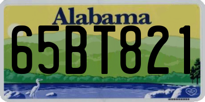 AL license plate 65BT821