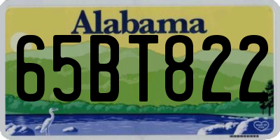 AL license plate 65BT822