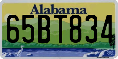 AL license plate 65BT834