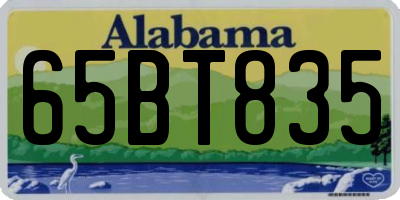 AL license plate 65BT835
