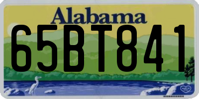 AL license plate 65BT841