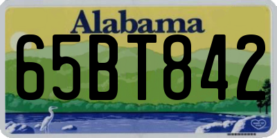 AL license plate 65BT842