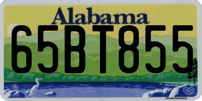 AL license plate 65BT855