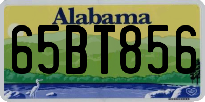 AL license plate 65BT856