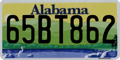 AL license plate 65BT862