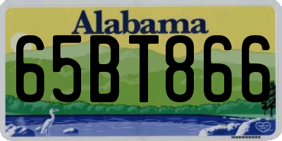 AL license plate 65BT866