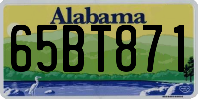 AL license plate 65BT871