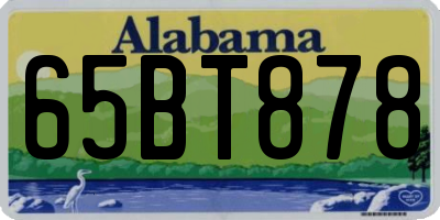 AL license plate 65BT878