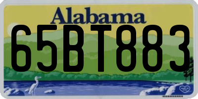 AL license plate 65BT883