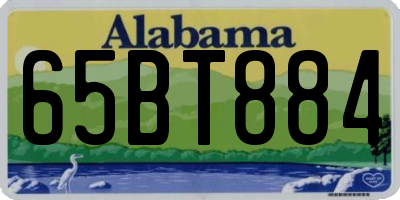 AL license plate 65BT884