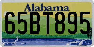 AL license plate 65BT895