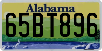 AL license plate 65BT896