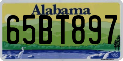 AL license plate 65BT897