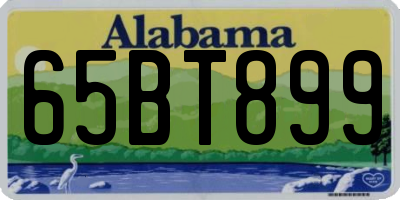 AL license plate 65BT899