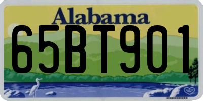 AL license plate 65BT901