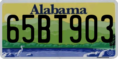 AL license plate 65BT903