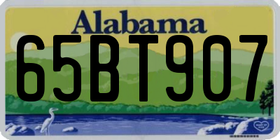 AL license plate 65BT907