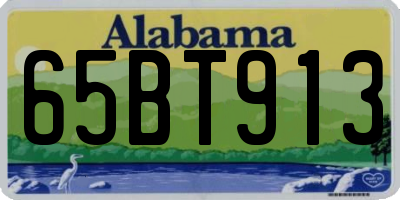 AL license plate 65BT913