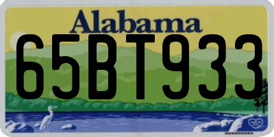 AL license plate 65BT933