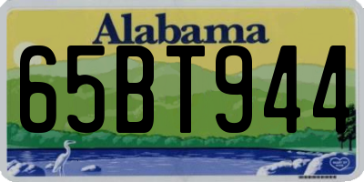 AL license plate 65BT944
