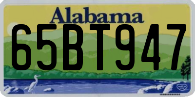 AL license plate 65BT947
