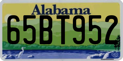 AL license plate 65BT952