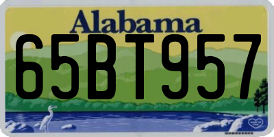 AL license plate 65BT957