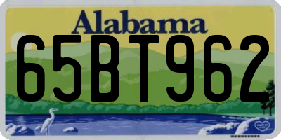 AL license plate 65BT962
