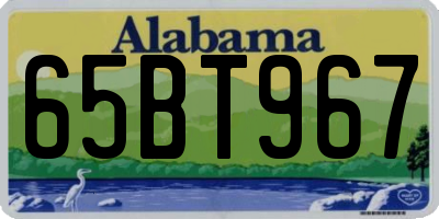 AL license plate 65BT967