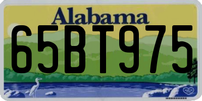 AL license plate 65BT975