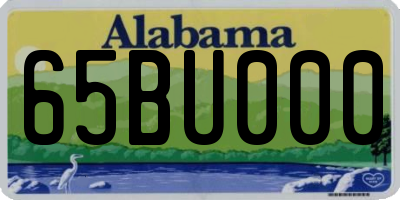 AL license plate 65BU000