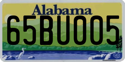 AL license plate 65BU005