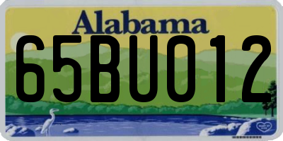 AL license plate 65BU012