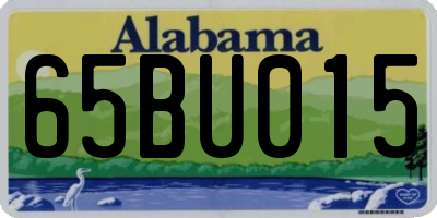 AL license plate 65BU015