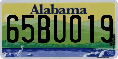 AL license plate 65BU019