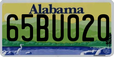 AL license plate 65BU020