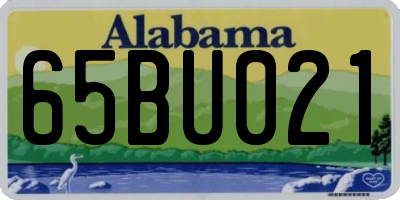 AL license plate 65BU021