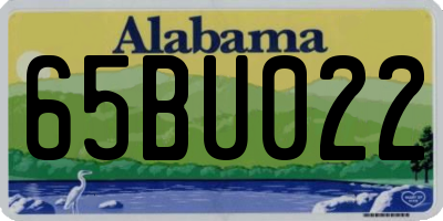 AL license plate 65BU022
