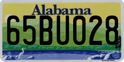 AL license plate 65BU028