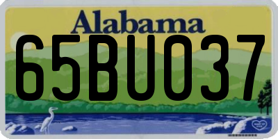 AL license plate 65BU037