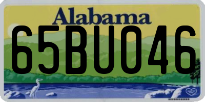 AL license plate 65BU046
