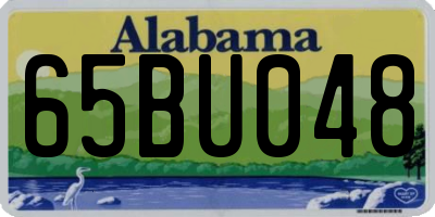 AL license plate 65BU048