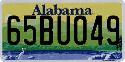 AL license plate 65BU049