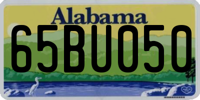 AL license plate 65BU050
