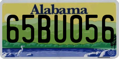 AL license plate 65BU056