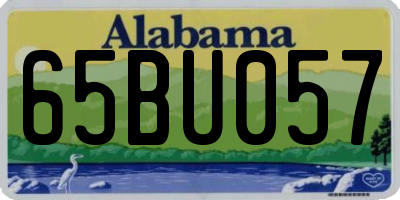 AL license plate 65BU057