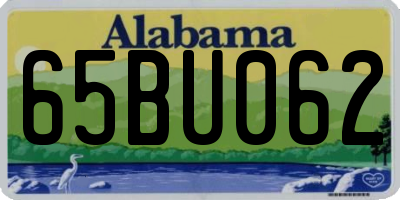 AL license plate 65BU062