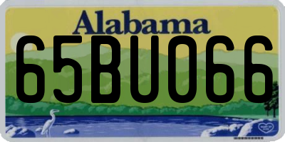 AL license plate 65BU066
