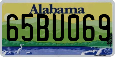 AL license plate 65BU069